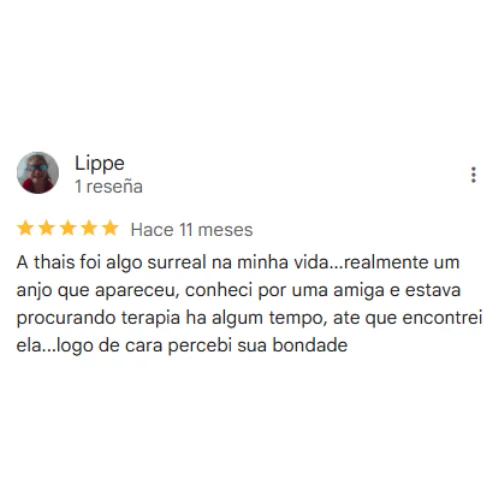 Depoimento de uma paciente de terapia de casal online da Thais